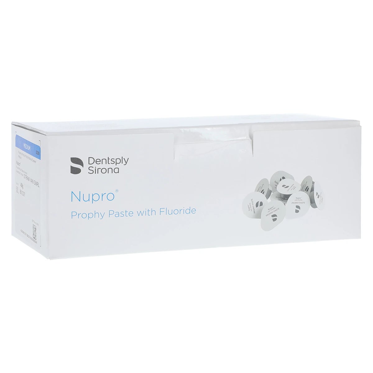NUPRO Prophy Paste, Medium Grit, Strawberry Vanilla Swirl, Unit Dose Cups, 200/Box, 801327