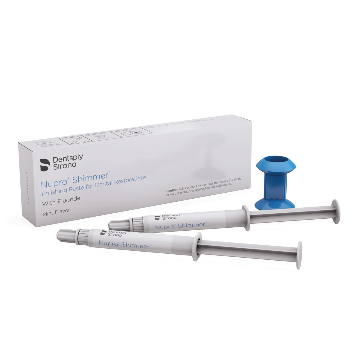 Nupro Shimmer Polishing Paste, Spearmint, 4 g Syringe, 2/Pkg, 801351