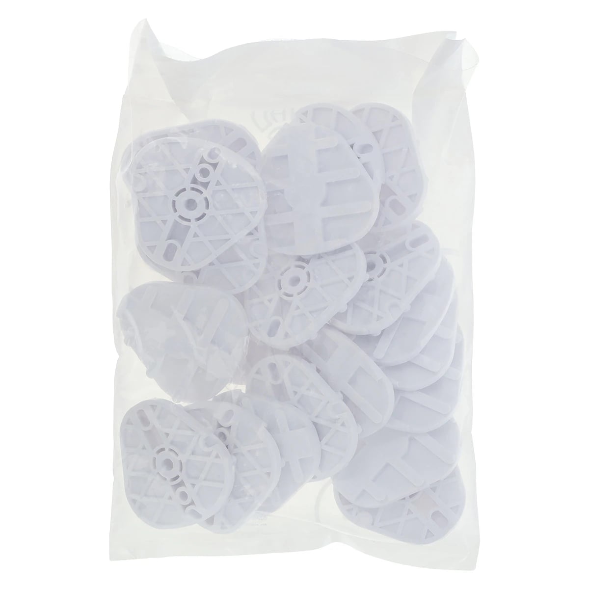 Whip Mix Plastic Mounting Plates, White, 20/Pkg, 8580B
