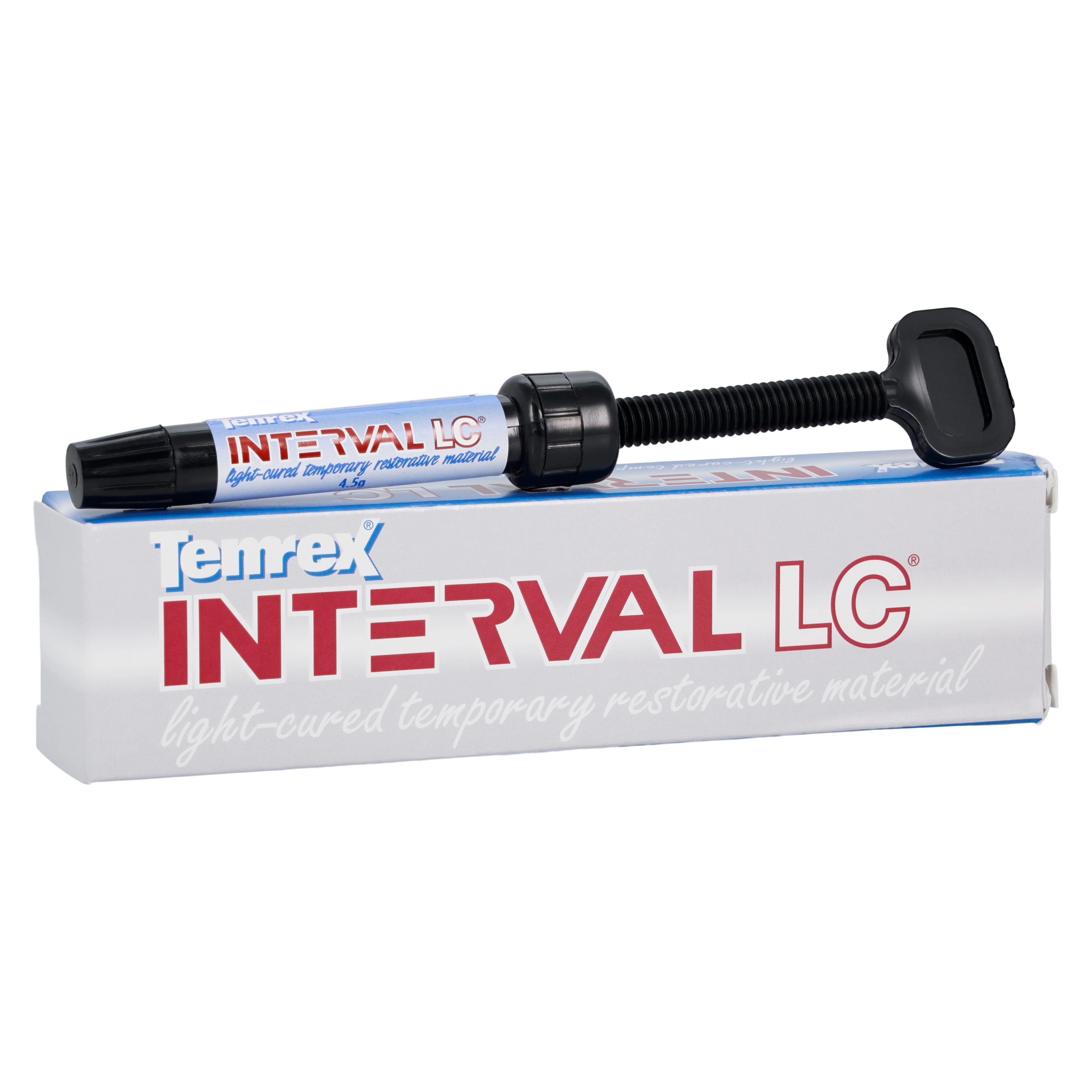 Temrex Interval LC Light-Cured Temporary Restoration Material Syringe, 4.5 g, Refill, 7575