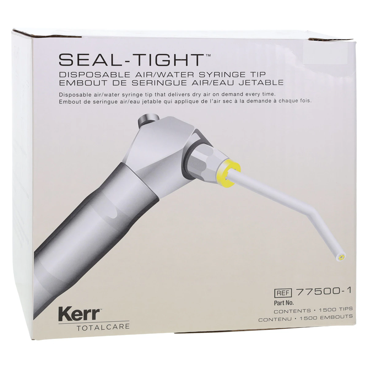 Seal-Tight® Disposable Air/Water Syringe Tips, White, Bulk Box of 1500, 77500-1