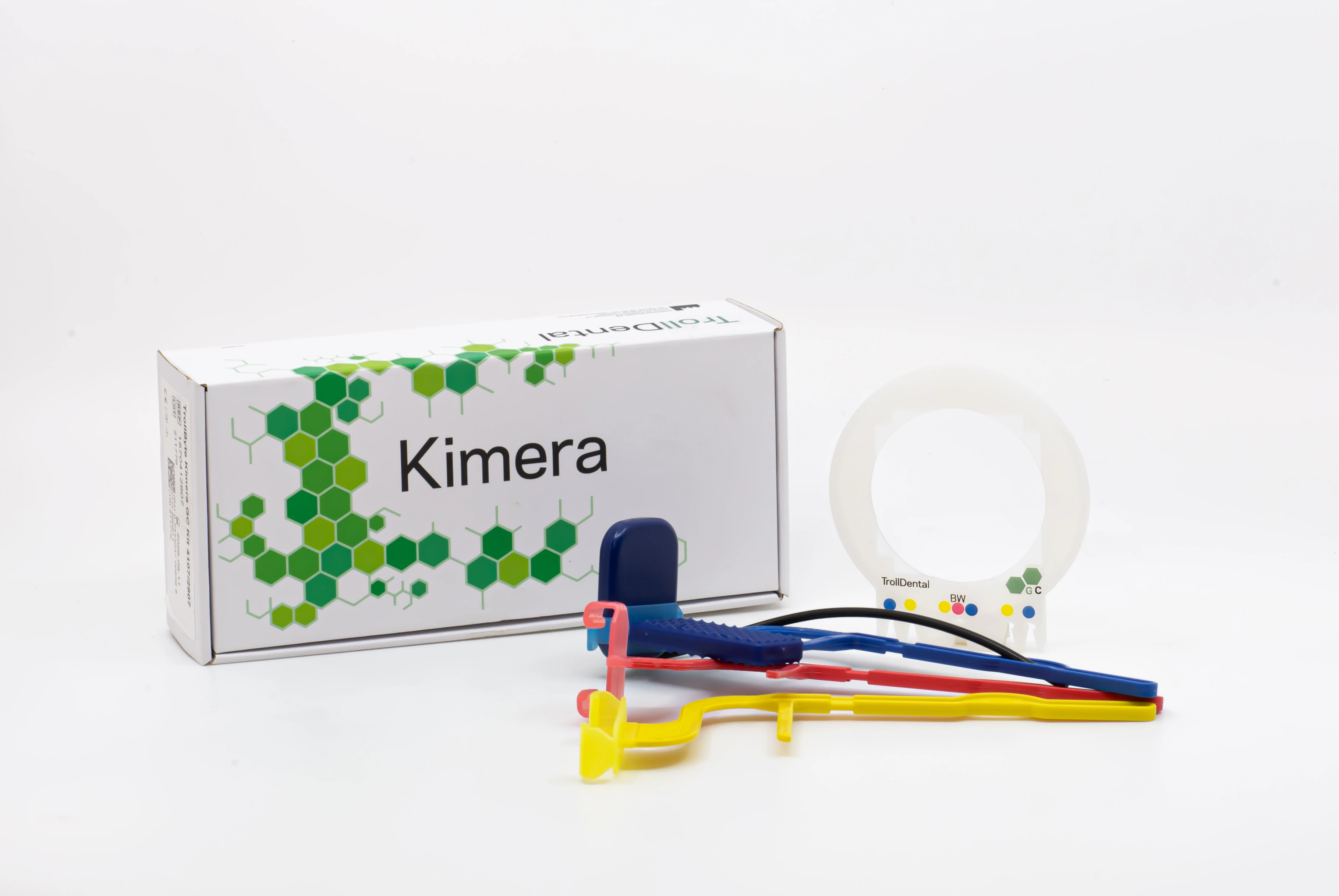 TrollByte Kimera Bio Sensor Holder Starter Kit 4305/2905, Full FMX, 3 Holders (Red/Blue/Yellow), Autoclavable, Box of 3