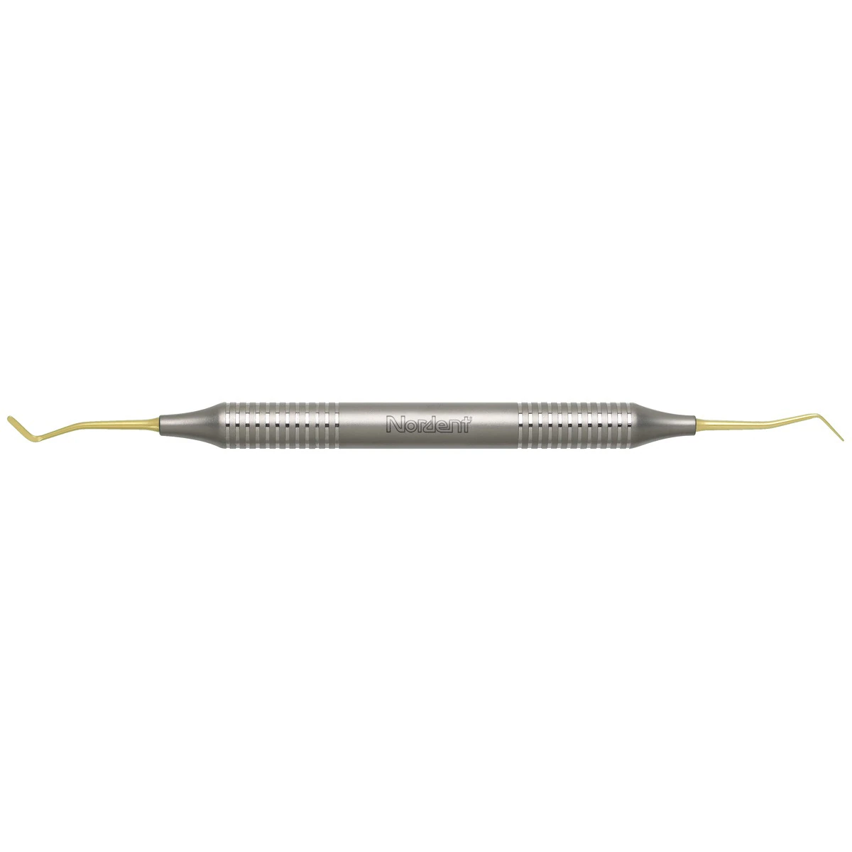 Nordent Composite Placement Instrument, Double-Ended, Double Paddle #8A, Titanium Nitride Coated, DuraLite Round Handle, REPFI8AT