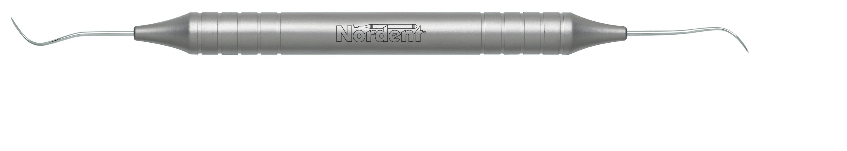 Nordent Explorer, Double-Ended, #3CH Cow Horn, DuraLite Round Handle, Stainless Steel, REEX3CH