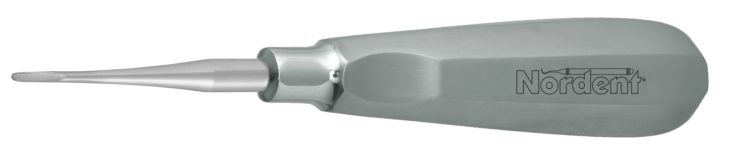 Nordent #301 Modified Apexo Extraction Elevator, Mini Blade, Straight, Single End, Stainless Steel, 1/Pkg