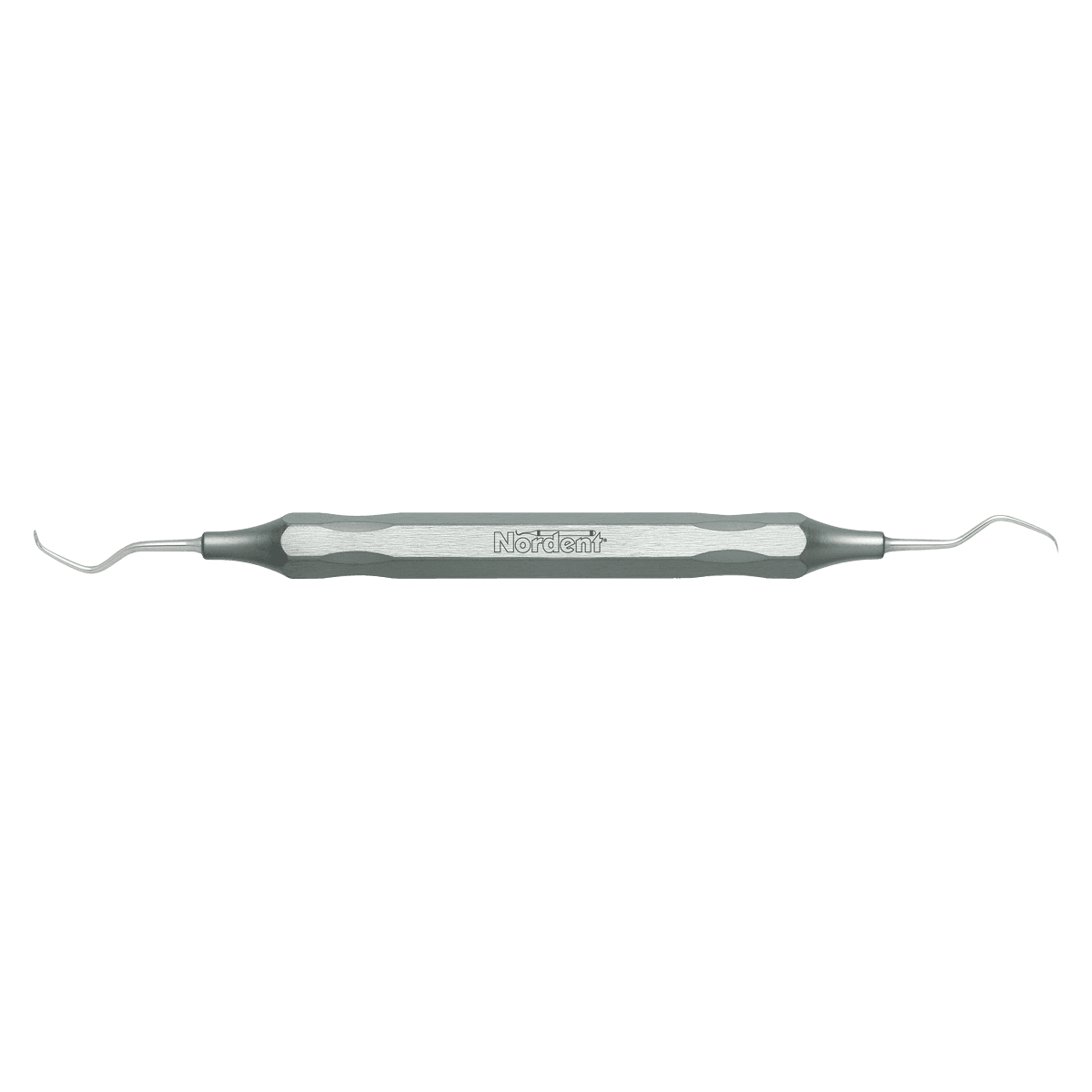Nordent Classic Scaler, Double-Ended, Anterior Lingual Stain Remover, DuraLite Hex Handle, Stainless Steel
