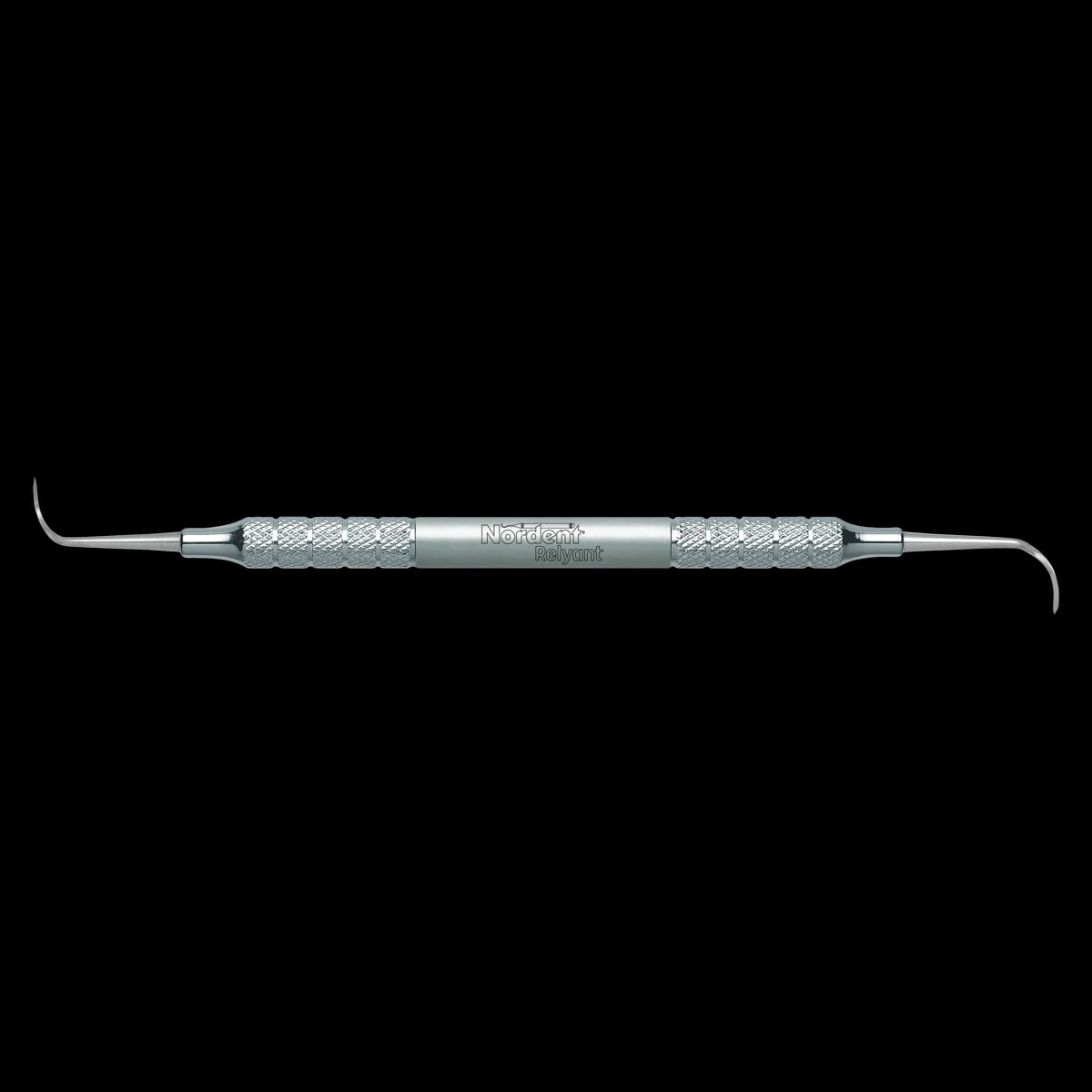 Relyant Posterior Sickle Scaler, Double Ended, Offset #2, Relyant #6 Handle, Stainless Steel, VSCN2