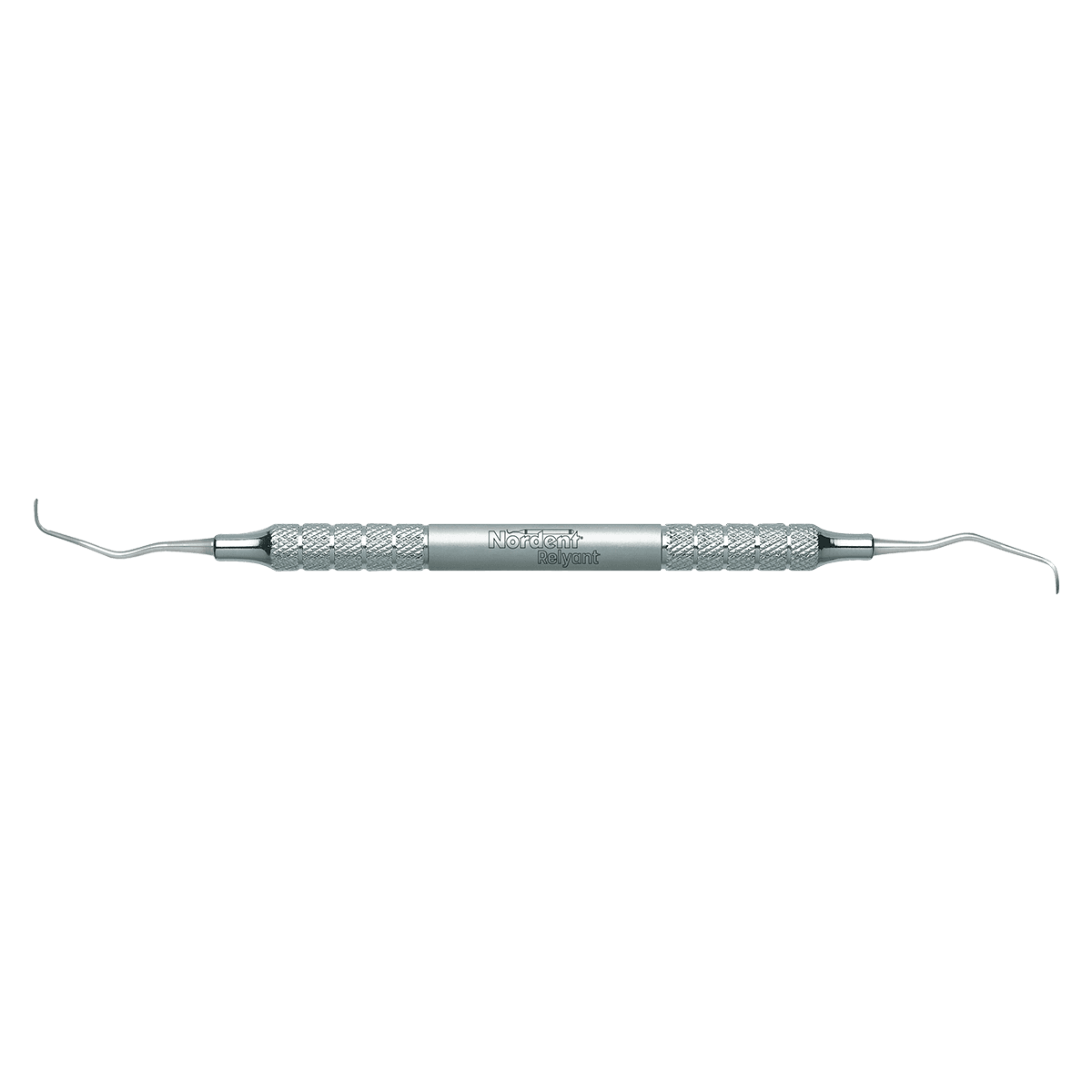 Nordent Relyant Langer #1-2 Double-End Curette, #6 Handle, Stainless Steel, VSCLN1-2