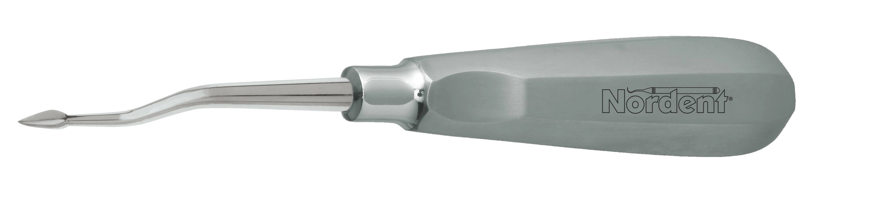 Nordent Bernard Offset Straight Surgical Elevator, Single End, #63, #201 Handle, Stainless Steel, EB63