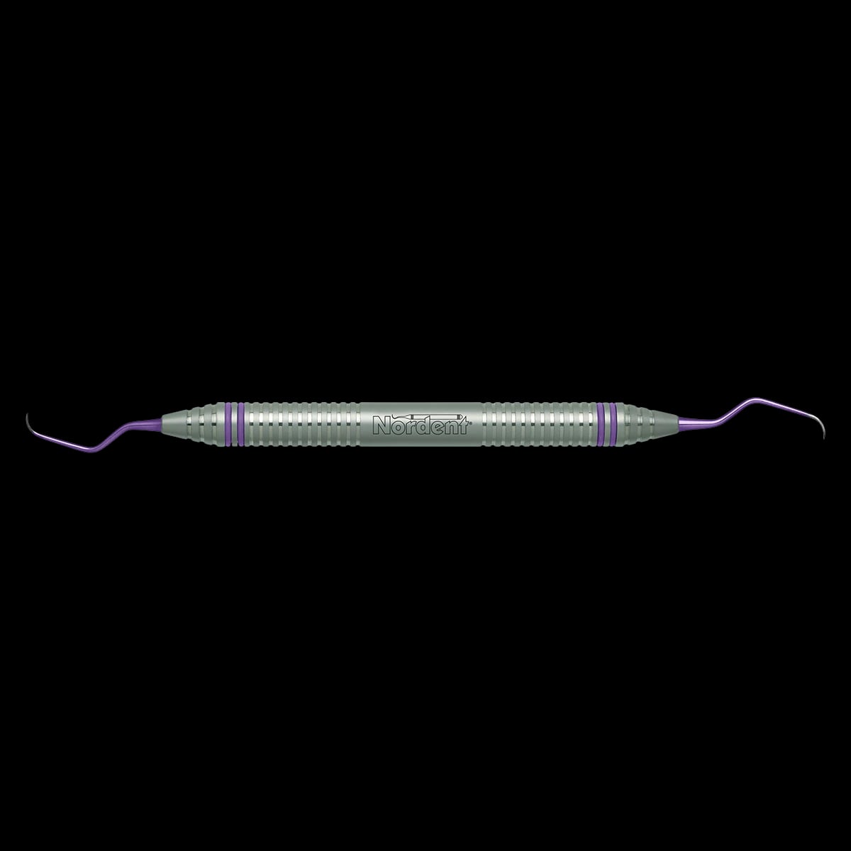 ImplaMate Titanium Implant Scaler, Double-Ended, Langer #5-6 Micro Mini, DuraLite ColorRings Handle, CEISLN5-6MM
