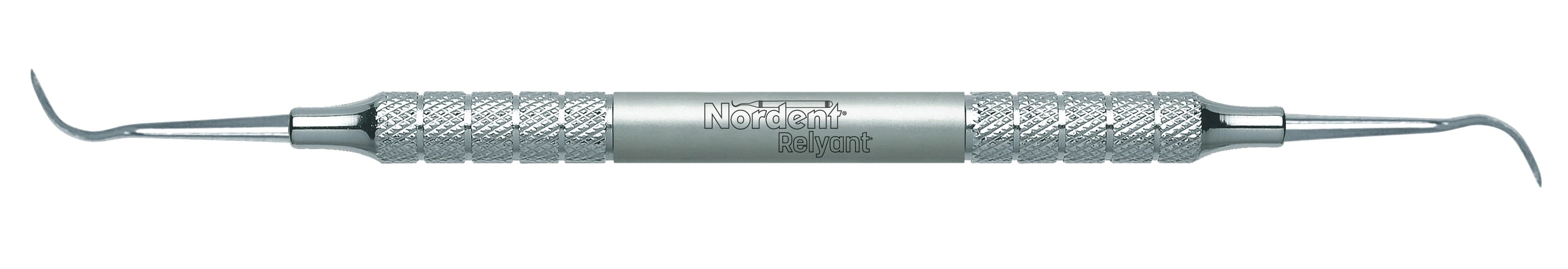 Nordent Relyant Universal Offset Sickle Scaler #4, Double-End, #6 Handle, R138