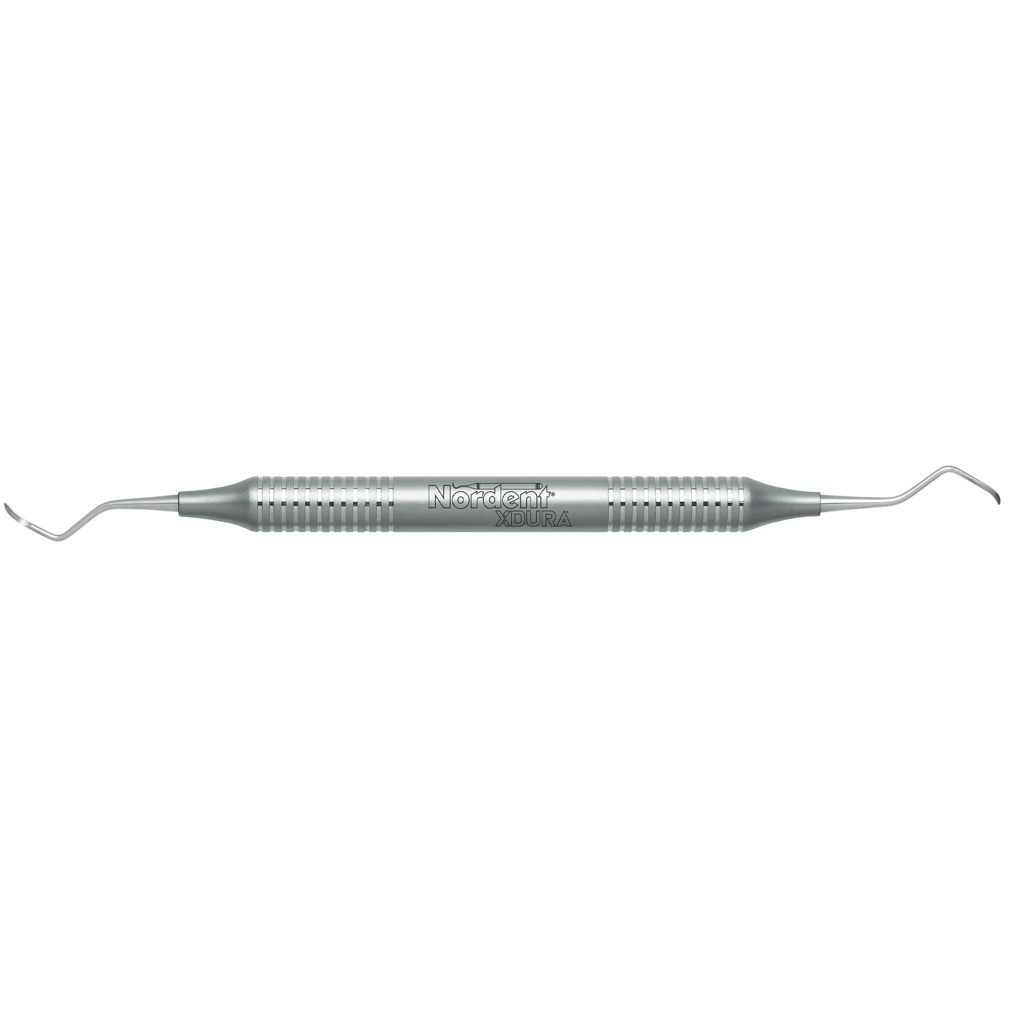 Nordent XDURA McCall #13S-14S Double-End Curette, DuraLite Round Handle, Stainless Steel, RENSM13S-14S