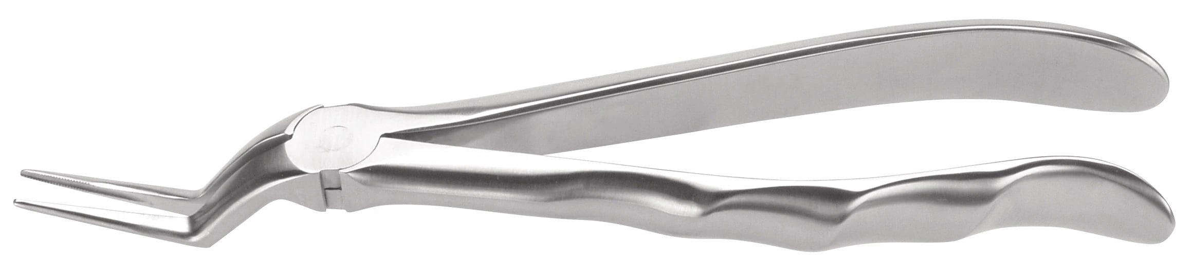 Nordent #97 Extraction Forceps, Upper Root Fragments, English Pattern, Serrated Beaks, Handform Handle, FE97