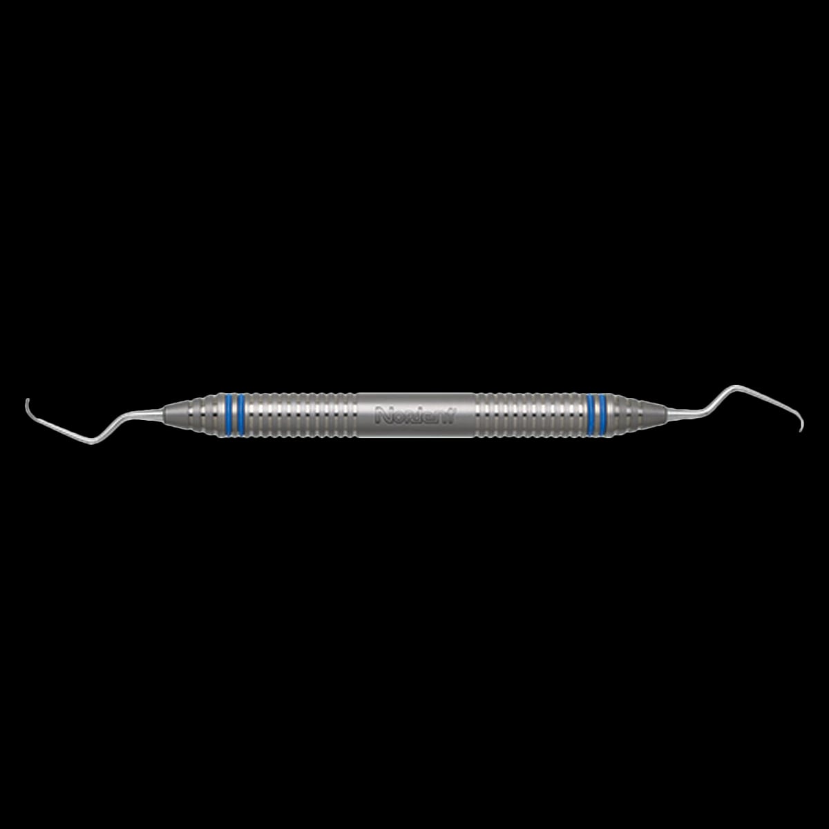 Nordent Classic TruGracey Curette, Double-Ended, Gracey #7-8, Long Reach, DuraLite ColorRings Handle, US 440A Stainless Steel