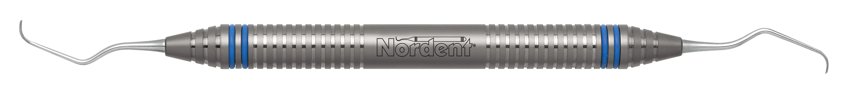Nordent TruGracey Classic Curette, Double-Ended, Gracey #3-4, Long Reach, DuraLite ColorRings Handle