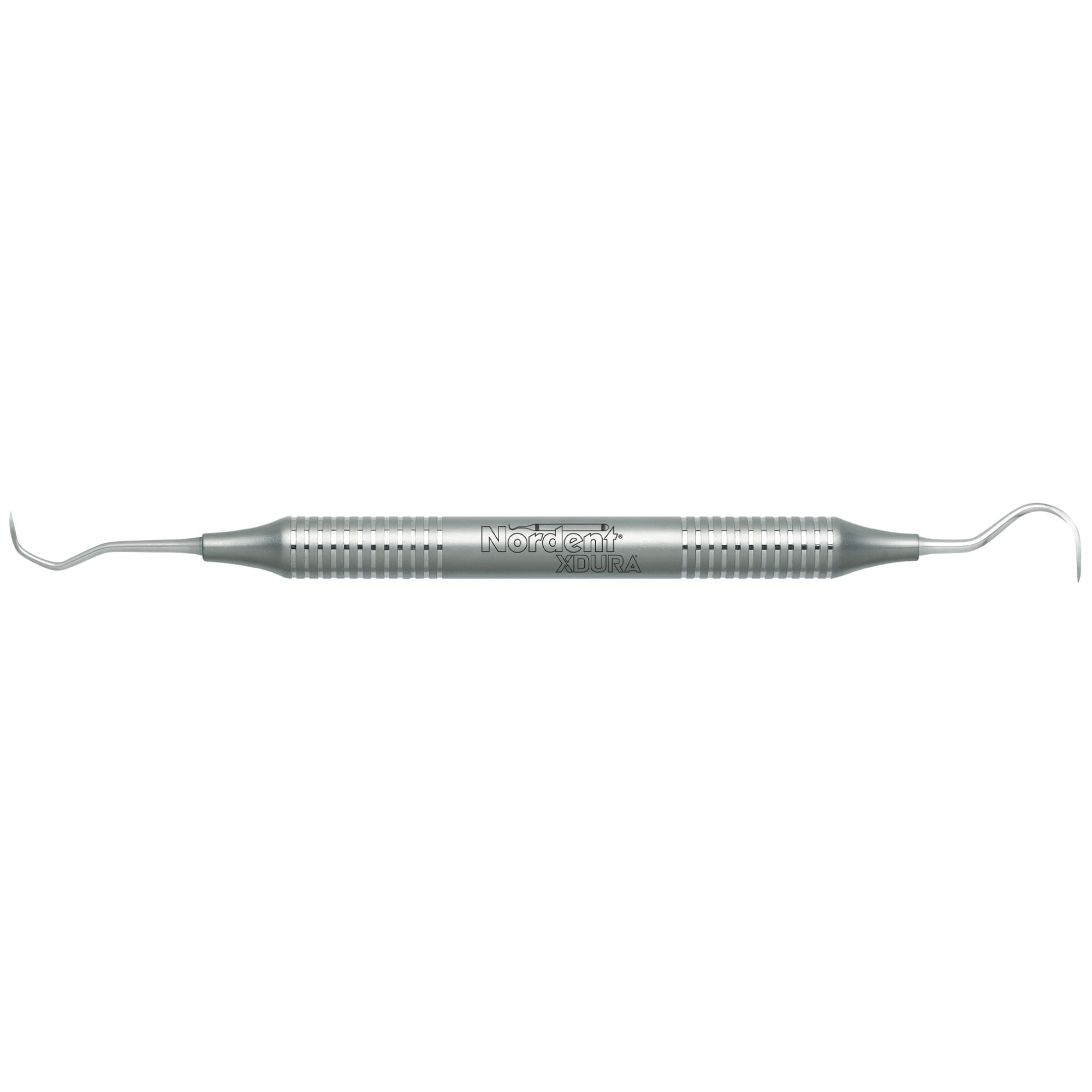 Nordent XDURA Anterior Jacquette #1-Sickle Towner U15 (U15-30) Scaler, Double-End, DuraLite Round Handle, Stainless Steel, RENSJ1-U15
