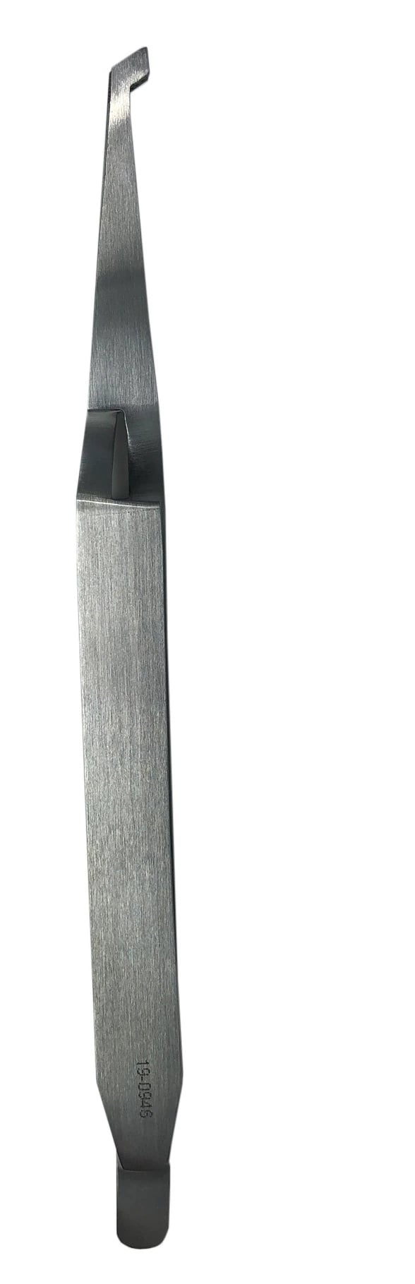 Nordent Orthodontic Slim Direct Bond Bracket Tweezers, 4.75 in, Anterior/Posterior Angled, Stainless Steel, OTP1212M