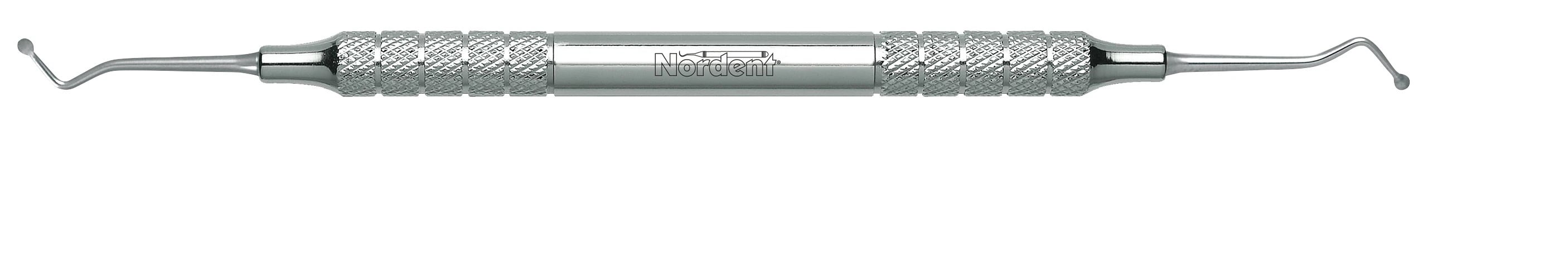 Nordent Excavator DE Spoon #3, 2.0 mm Head Size #19, Double-Ended, Medium Round Handle, REC3
