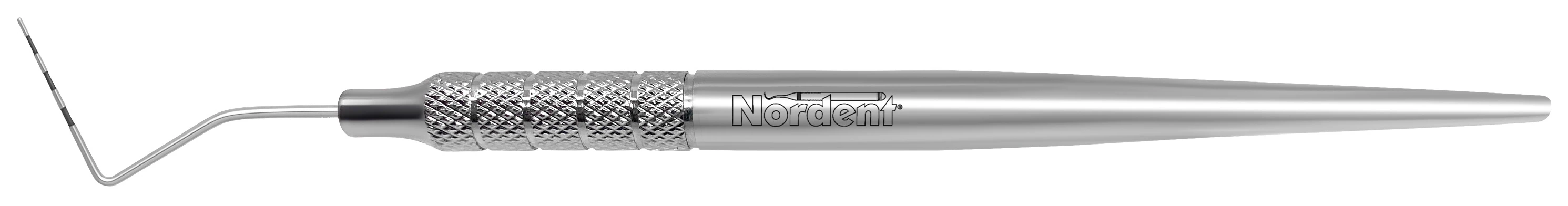 Nordent Color Coded Periodontal Probe, Single-Ended, #N22, 2-4-6-8-10-12 mm Markings, Medium Round Handle, RPCN22