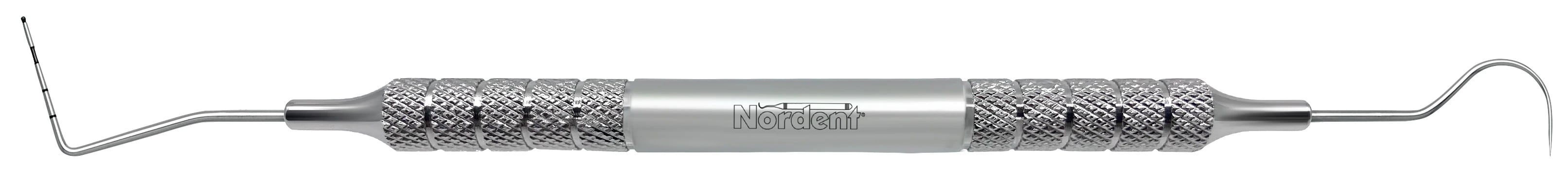 Nordent Color Coded Expro #23/WHO Double-Ended Ball Tip "PSR" Explorer/Probe, 3.5-5.5-8.5-11.5 mm, Medium Round Handle, RPCWHO-23