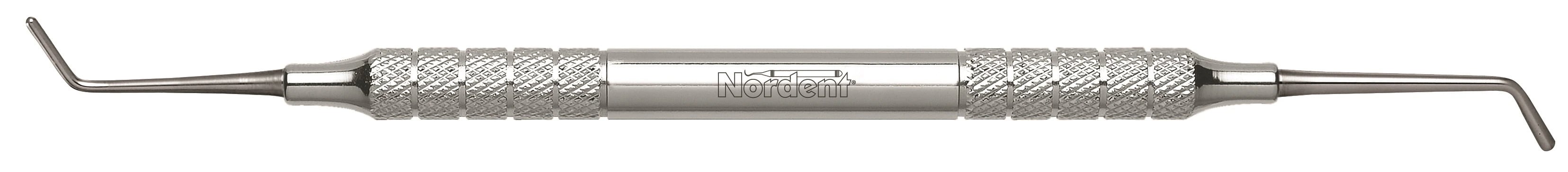 Nordent Ladmore #3 Double-End Burnisher, Standard Handle, Stainless Steel, RBRLAD-3