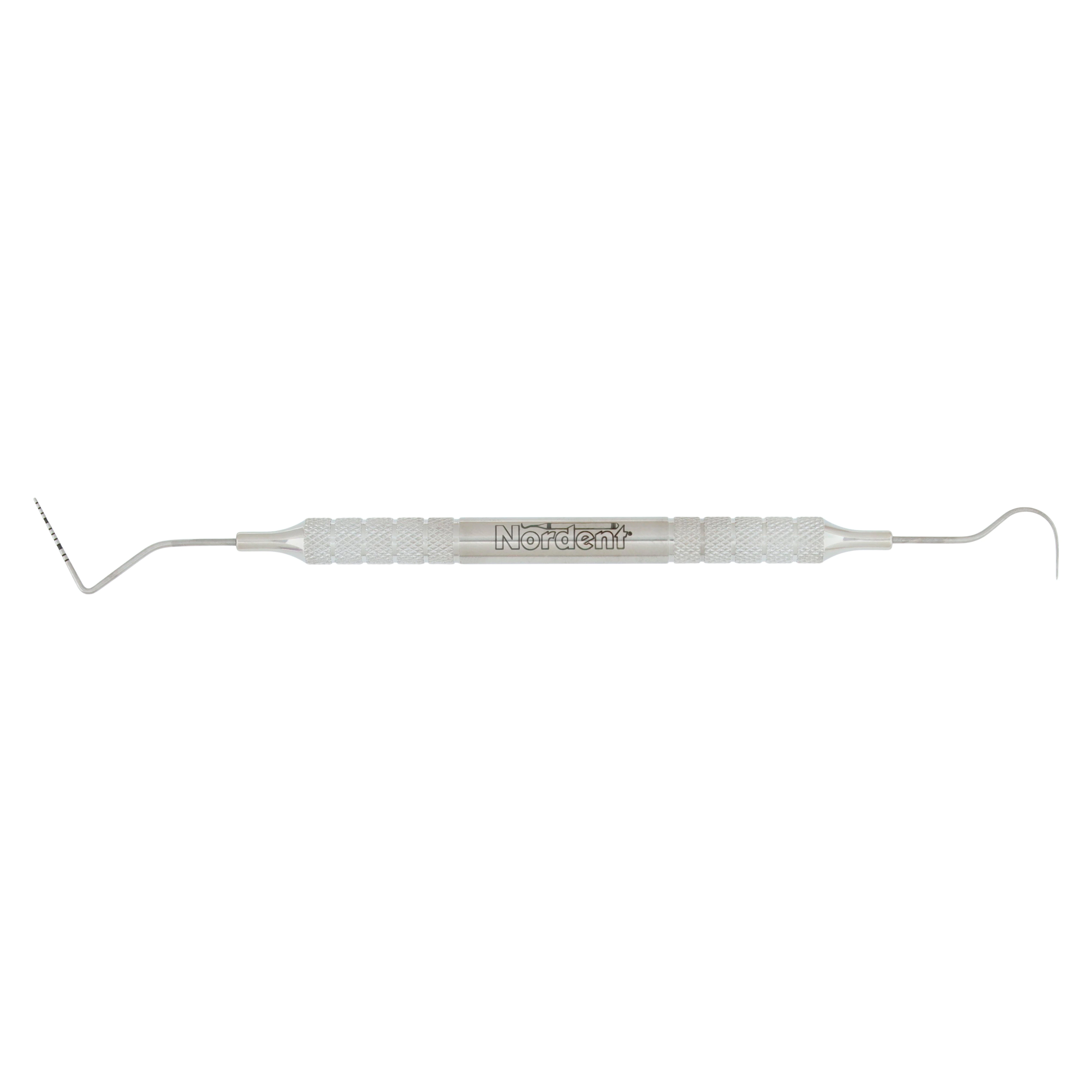 Nordent Color Coded Expro, Double-Ended, Explorer #23 / UNC #12 Probe (1-12 mm), Medium Round Handle, RPCN12-23