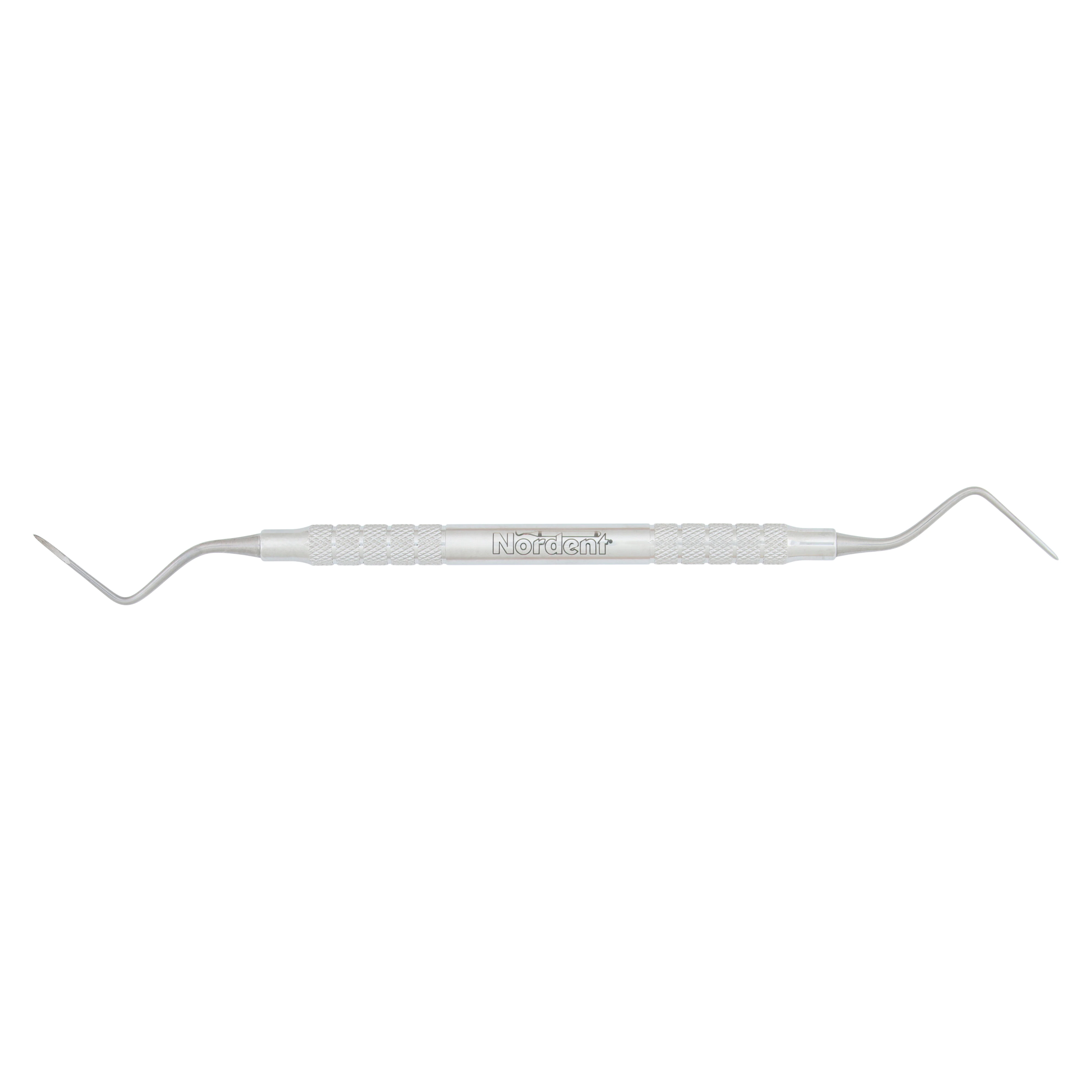 Nordent Root Tip Elevator, Double-Ended, Davis Serrated #11, Pointed Tip, Medium Round Handle, RER11P