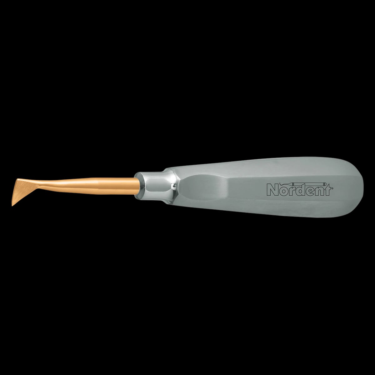 Nordent Cryer #45 Elevator, Medium Flag Shaped, Right, Titanium Nitride Coated, Single End, E45T