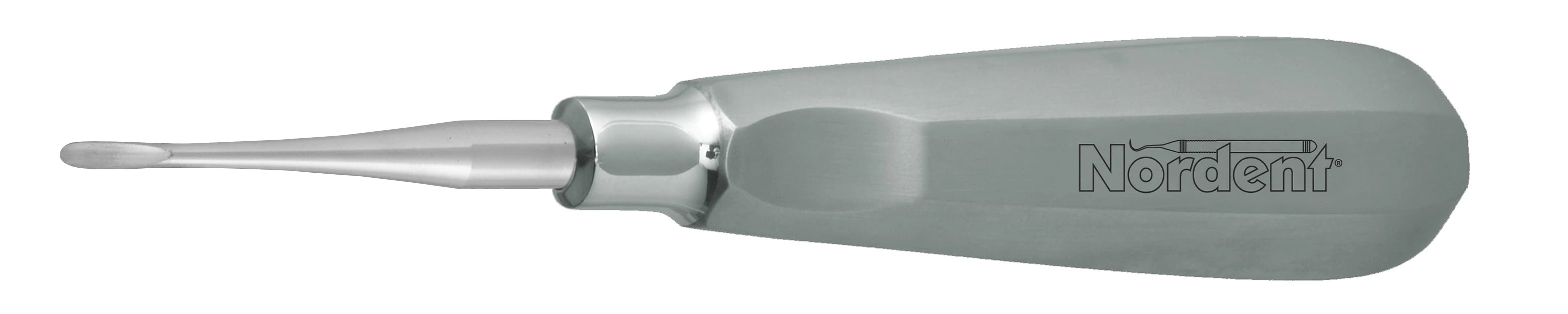 Nordent Apexo #301 Single-End Surgical Elevator, Straight, 2.5 mm Blade, Stainless Steel, E301