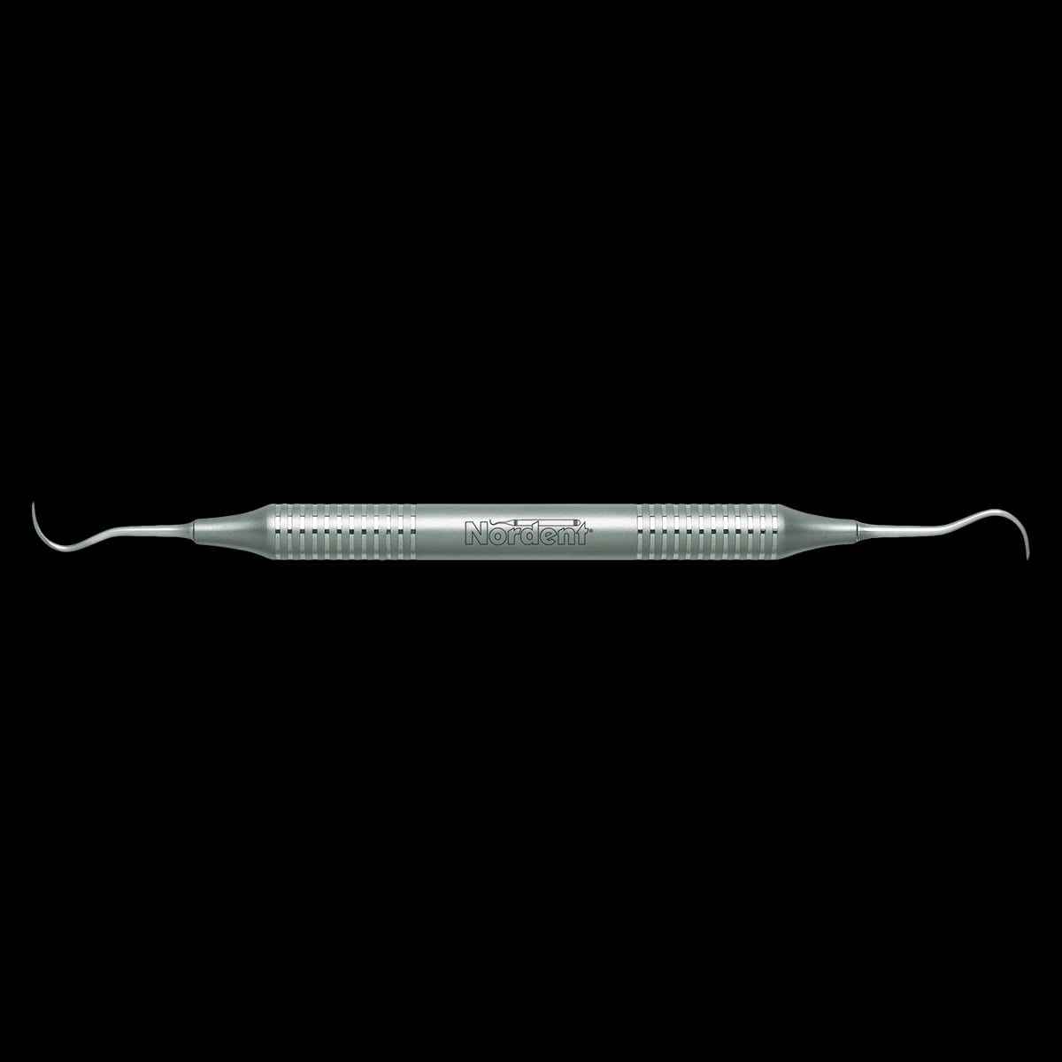Nordent Classic Scaler, Double-Ended Anterior Sickle N5-N5S Thin, DuraLite Round Handle, Stainless Steel, RESCN5-5S