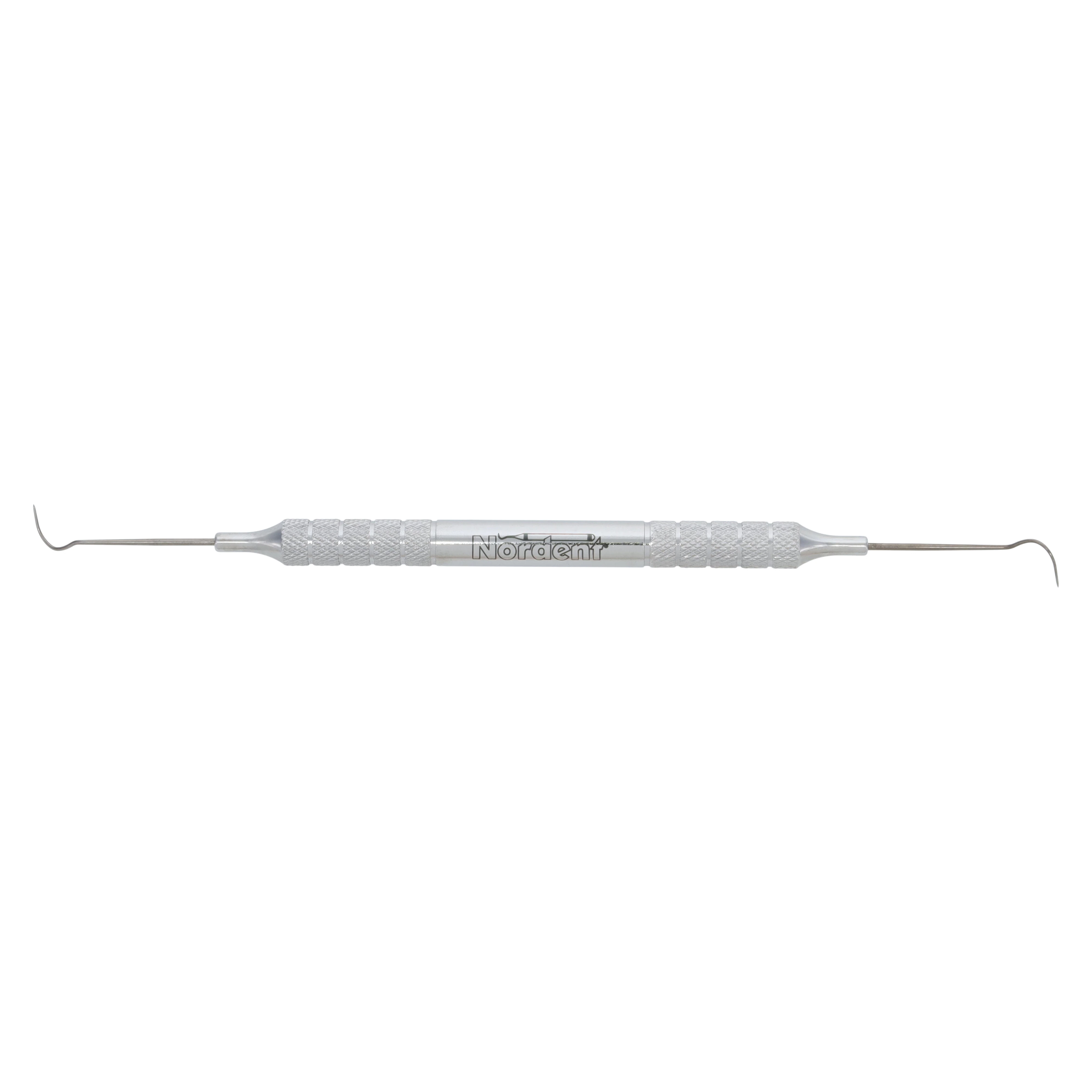 Nordent Double-Ended Explorer #2A, Medium Round Handle, Stainless Steel, REX2A