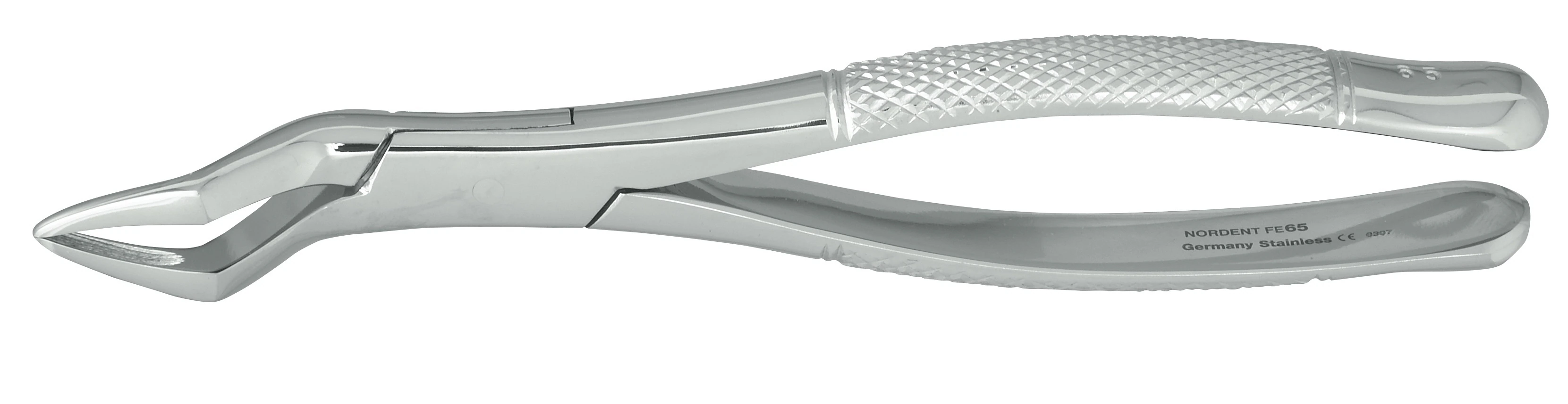 Nordent #65 Extraction Forceps, Upper Incisors and Roots, American Pattern, Stainless Steel, 1/Each