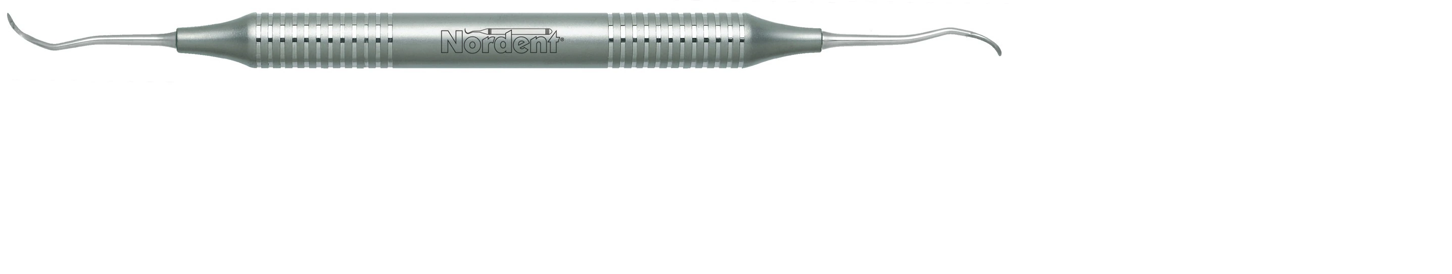 Nordent #204SD Double-Ended Posterior Sickle Scaler, Distal, DuraLite Round Handle, Stainless Steel, RESC204SD