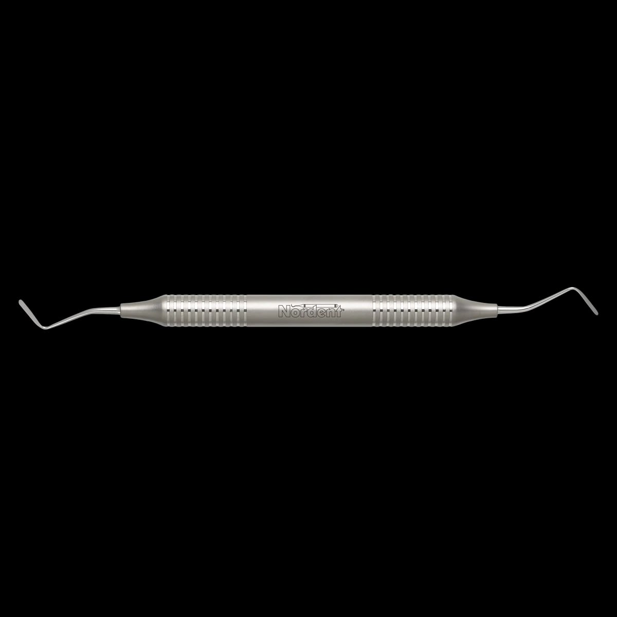 Gingival Cord Packer Nordent #N113 Plain Tips, 45° Offset Blades, Double-End, DuraLite Round Handle, Each