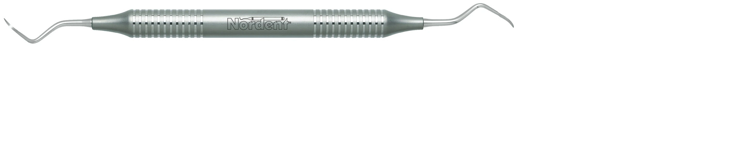 Nordent Classic Scaler, Double-Ended, Posterior Sickle, University of Texas #107-108, DuraLite Round Handle, RESCUT107-108