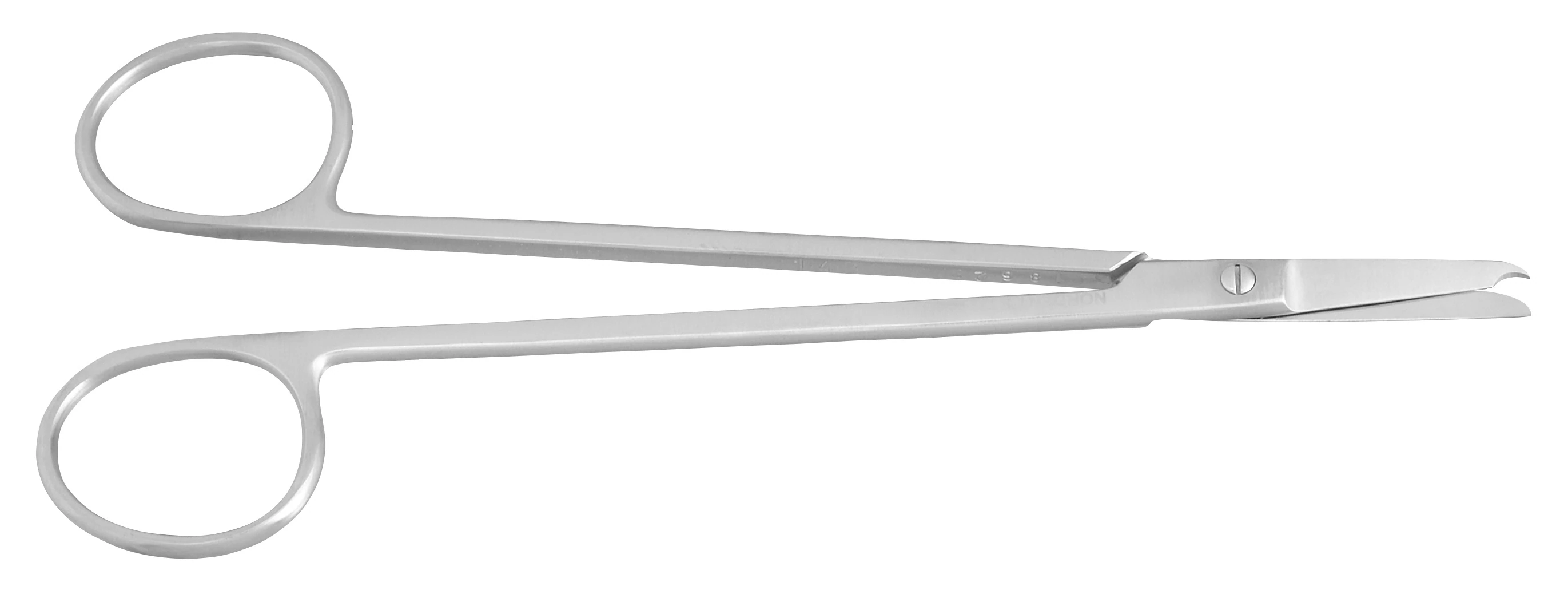 Nordent Straight Suture Scissors #322, Long Handle, Straight Blades with Suture Hook, 6.25" (160mm)