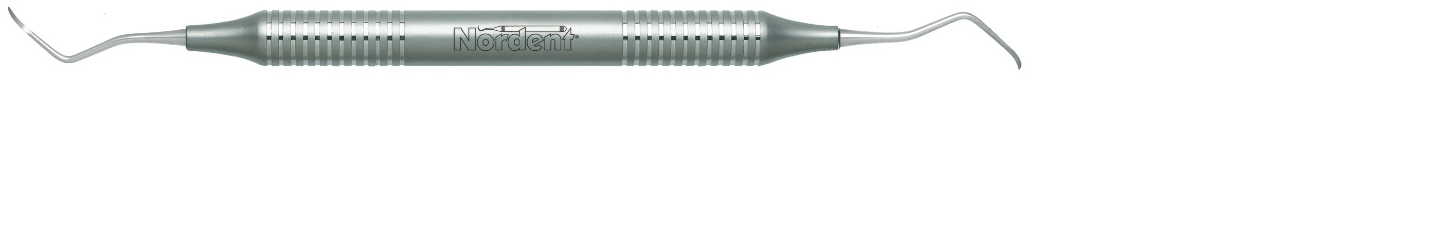 Nordent Scalette #N135 Posterior Double-End Scaler, DuraLite Round Handle, Stainless Steel, RESCN135