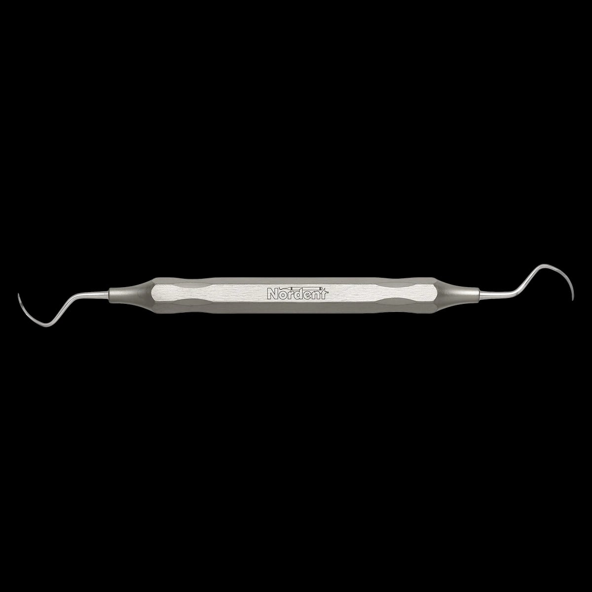 Nordent Classic Double-Ended Sickle Scaler, Remington #3-4, Anterior/Posterior, DuraLite Hex Handle, Stainless Steel