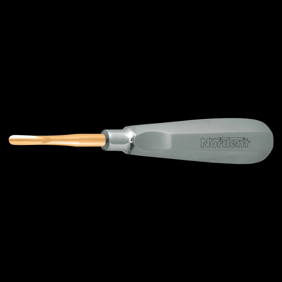 Nordent Seldin #34T Titanium-Nitride Coated Surgical Elevator, Single-End, 4.7 mm Blade, Stainless Steel Handle, 1/Pk
