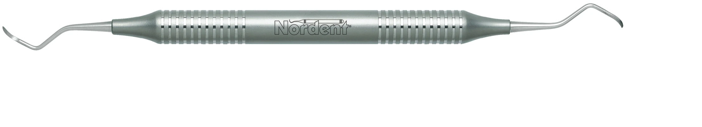 Nordent McCall #13S-14S Double-End Curette, DuraLite Round Handle, Stainless Steel, RESCM13S-14S
