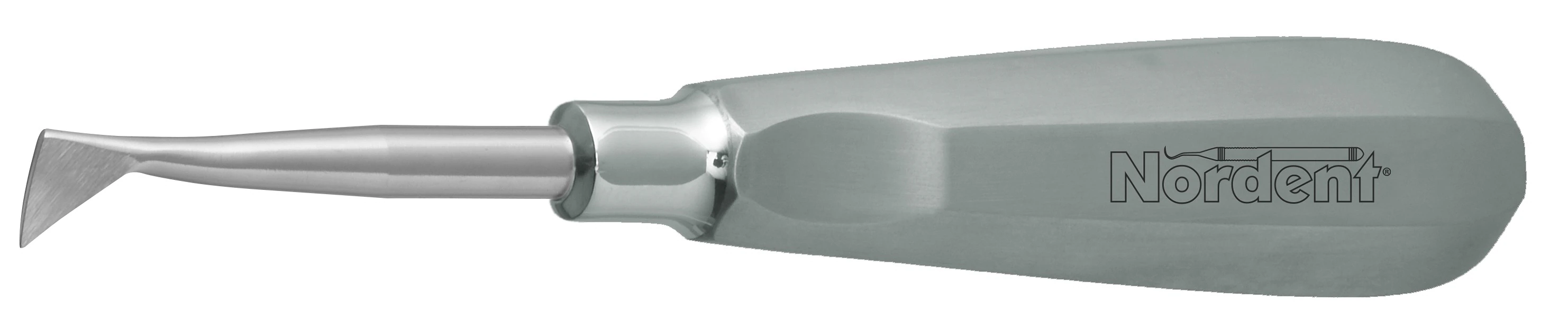 Nordent Cryer #45 Surgical Elevator, Medium Flag, Right, Single End, Stainless Steel Handle, E45