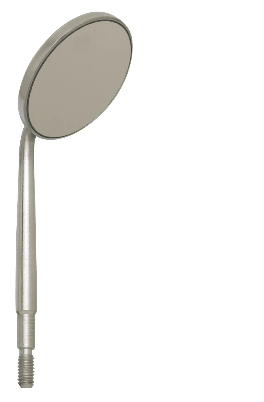 Nordent #4 Front Surface Cone Socket Mirror Head, 7/8" (22 mm) Diameter, Rhodium Coated, Single Sided