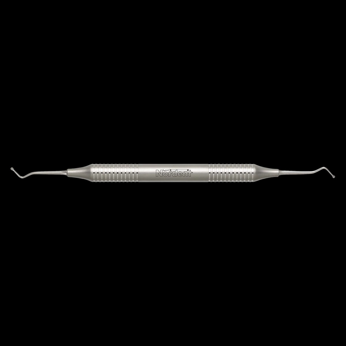 Nordent Excavator DE Spoon #2, Head Size #18, 1.6mm, DuraLite Round Handle, Double-Ended