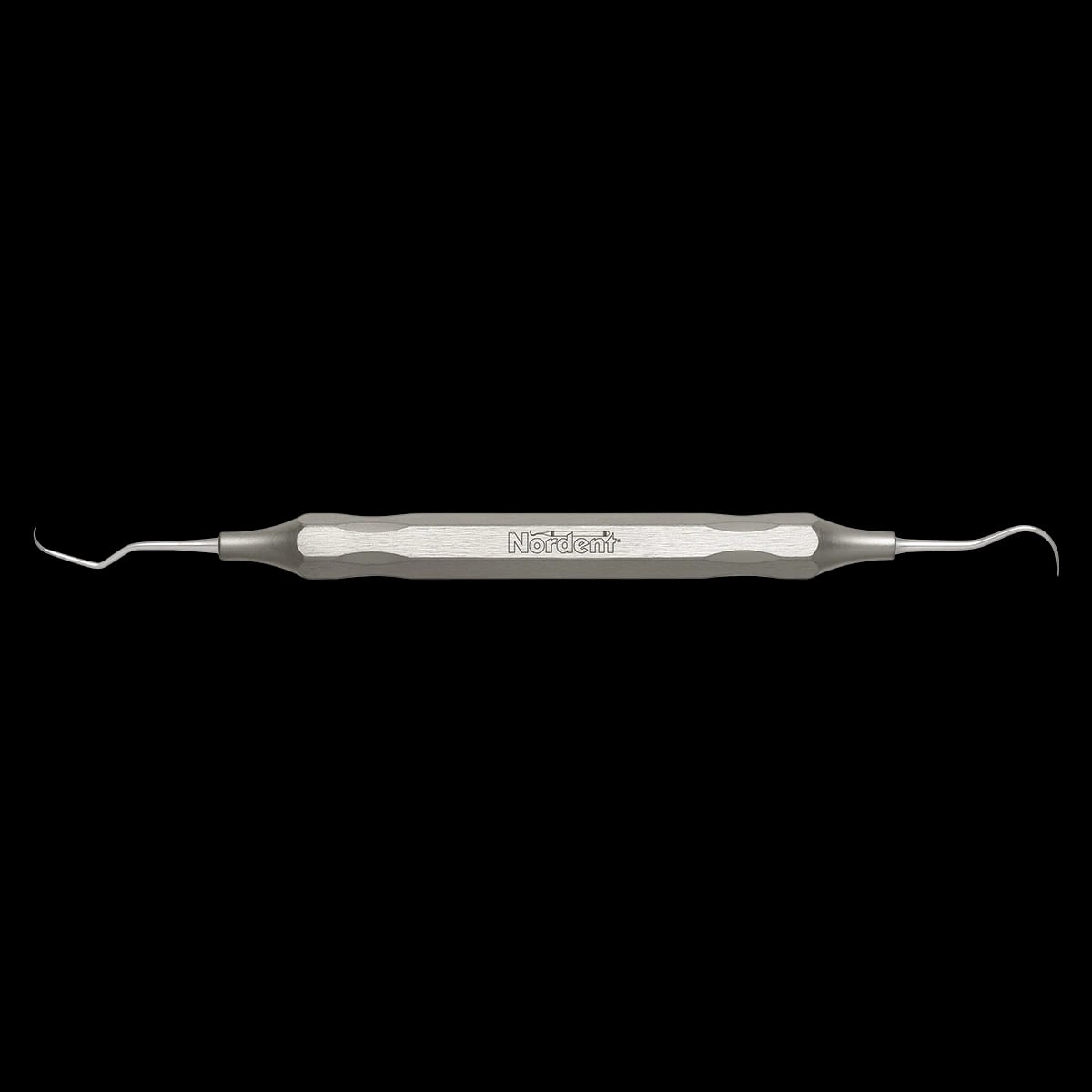 Nordent Anterior Scalette N137M, Double End, DuraLite Hex Handle, Stainless Steel, ESCN137M