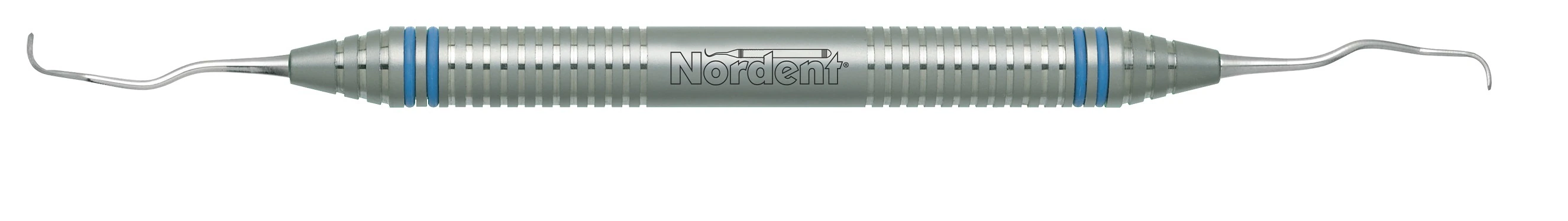 Nordent Classic Gracey Curette #11-12, Double-End, DuraLite ColorRings Handle, Stainless Steel, CESCGR11-12