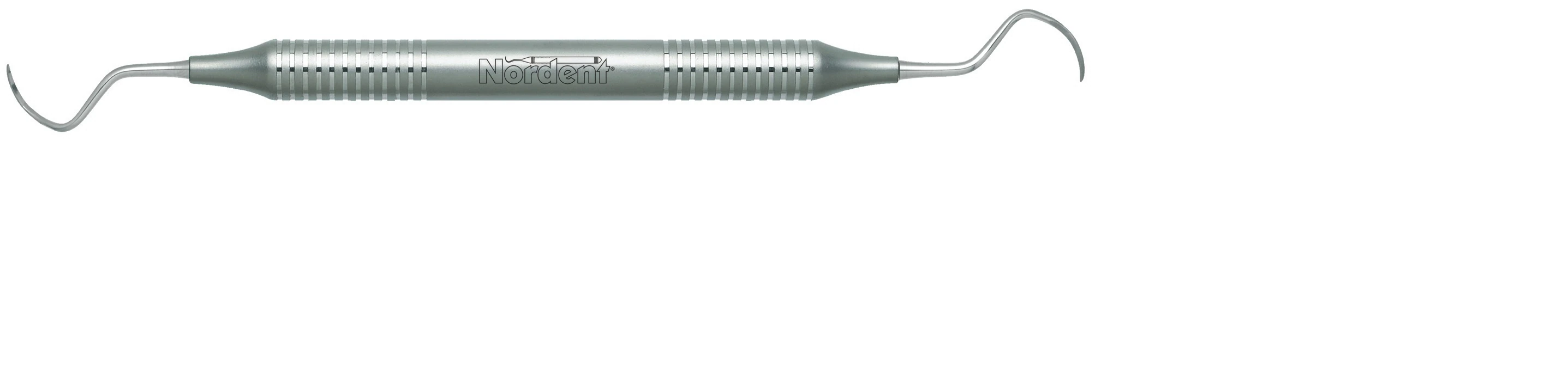 Nordent Remington #3/4 Double-Ended Anterior/Posterior Sickle Scaler, DuraLite Round Handle, Stainless Steel