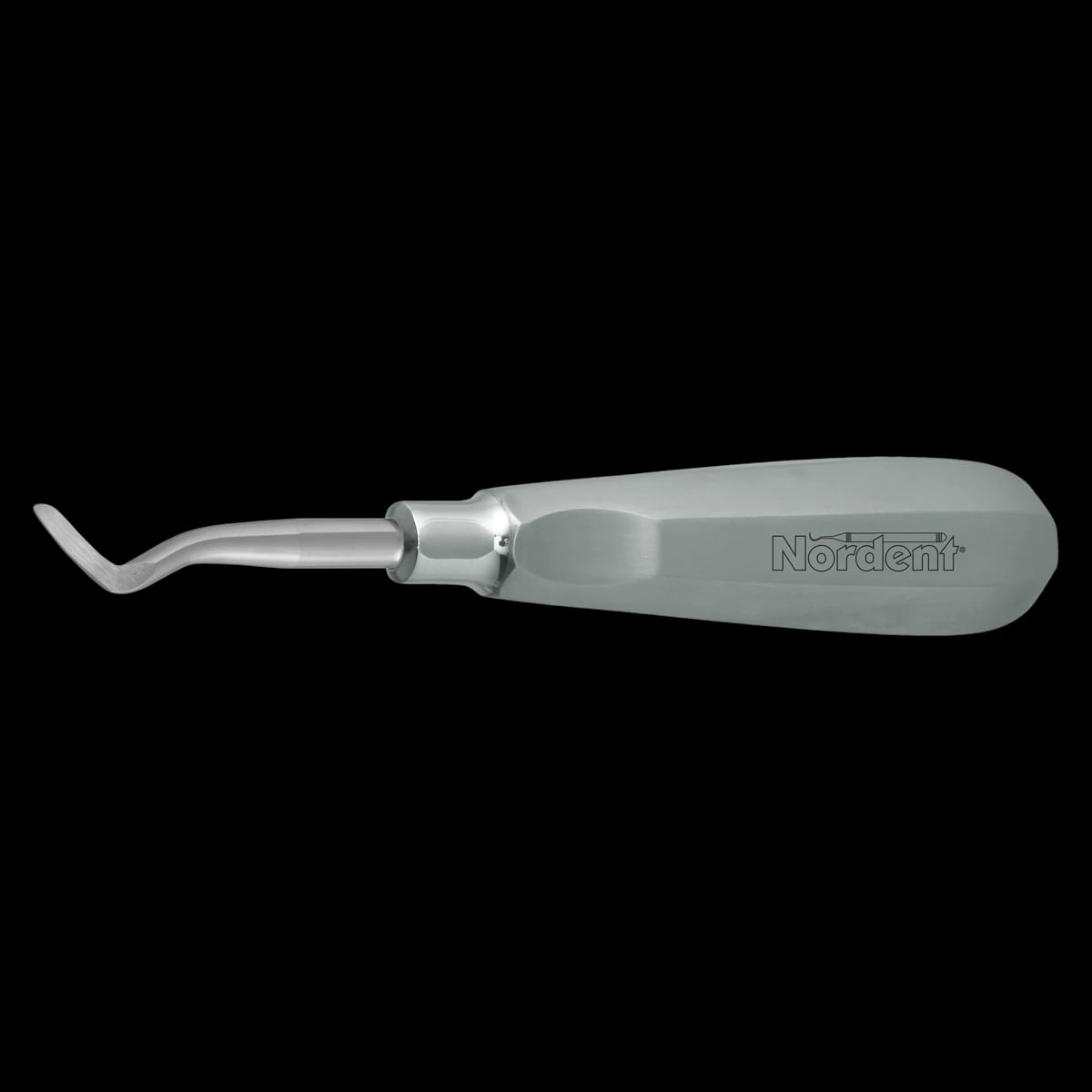 Nordent #190 Modified Woodward Left Elevator, Single End, Standard Blade with Thumb Grip Handle, Stainless Steel, 1/Pkg