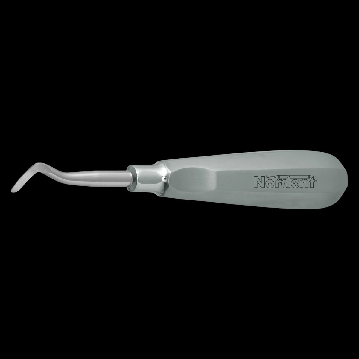 Nordent #191 Modified Woodward (Right) Surgical Elevator, Standard Blade, Thumb Grip Handle, Single End, Stainless Steel