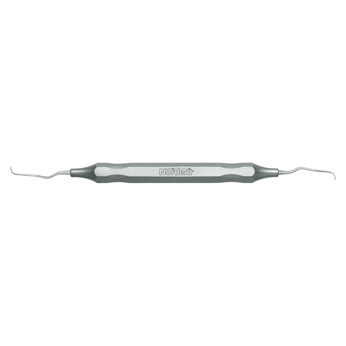 Nordent Classic Gracey Curette #13-14 Long Reach, Double-Ended, DuraLite Hex Handle, 440A Stainless Steel, ESCGR13-14L