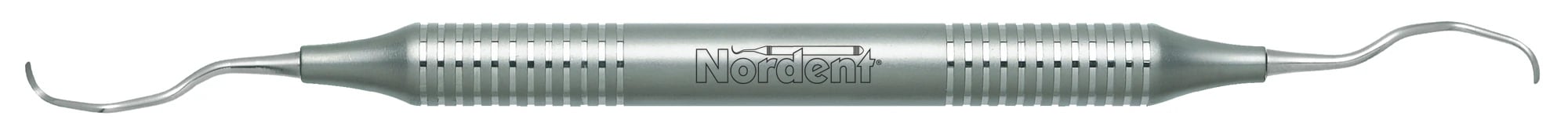 Nordent Classic Gracey Curette #15-16, Double-Ended, DuraLite Round Handle, Stainless Steel, Each